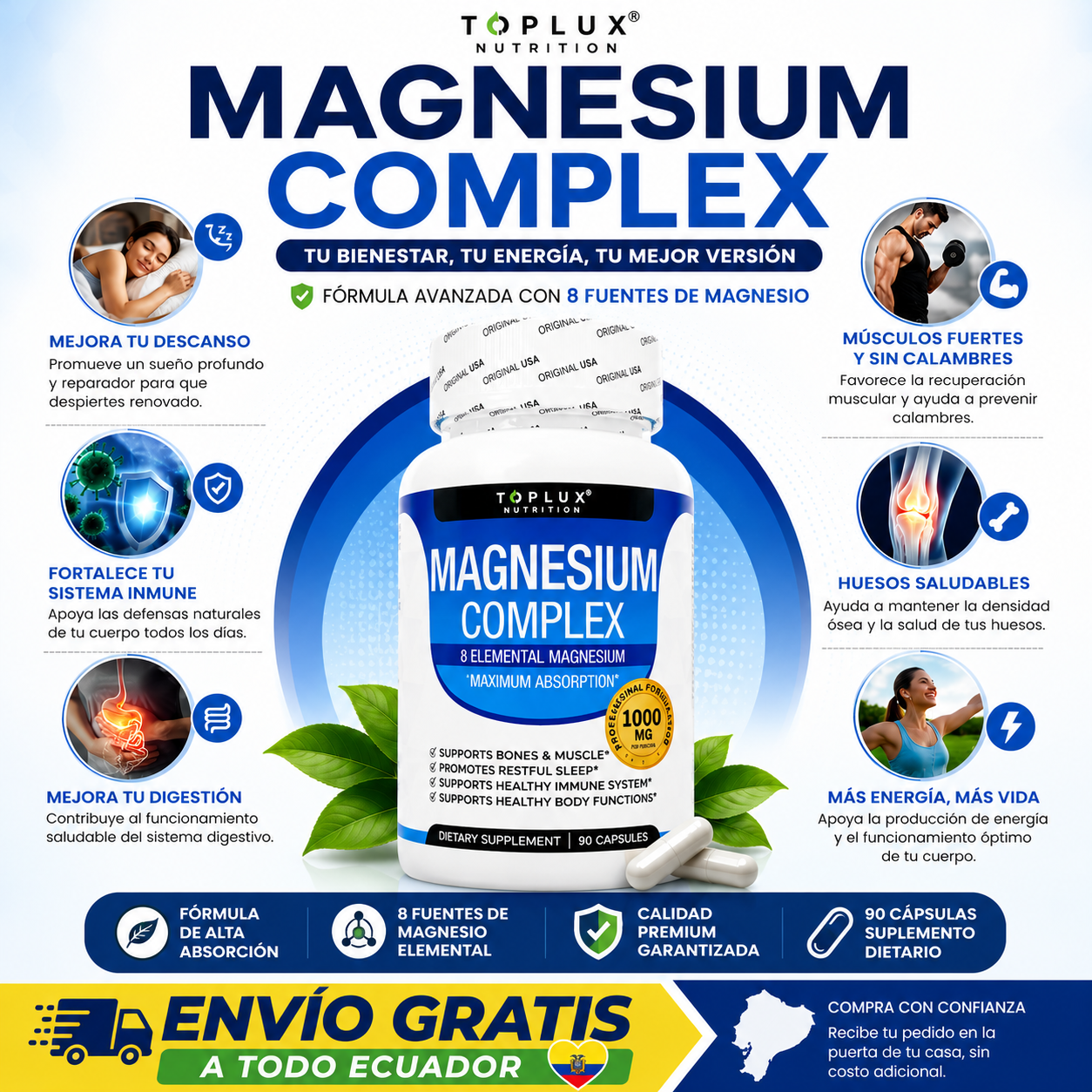 MAGNESIUM COMPLEX TOPLUX 90 CAPS