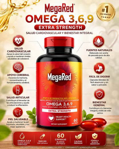 MegaRed Omega 3 6 9
