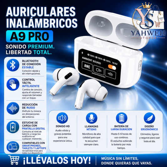 AURICULARES INALAMBRICOS A9 PRO